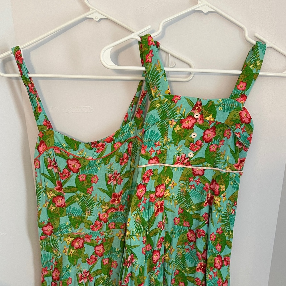Matilda Jane Green and Red Floral Kids Set